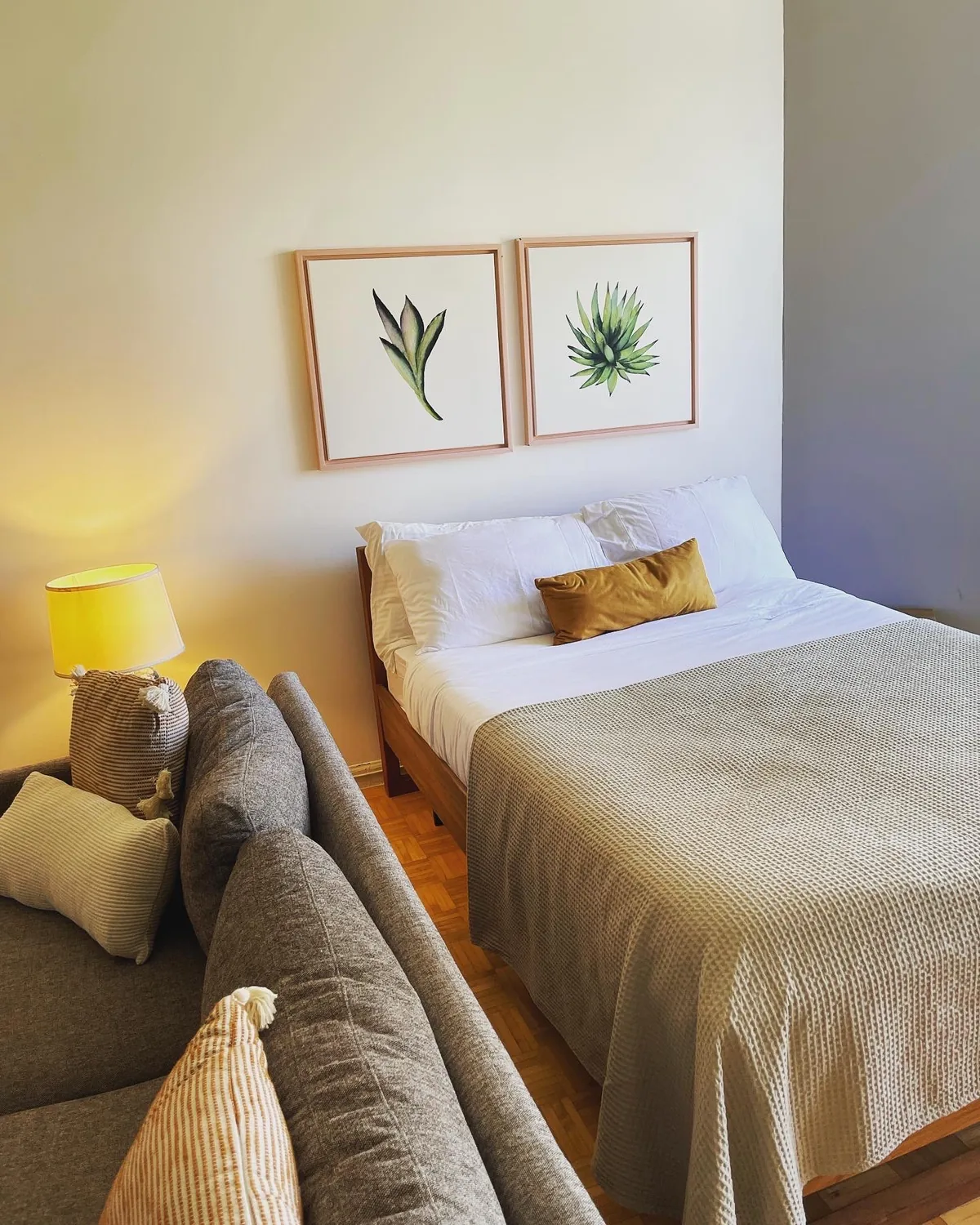 After: Full bedroom renovation with drywall repair and interior painting - NY